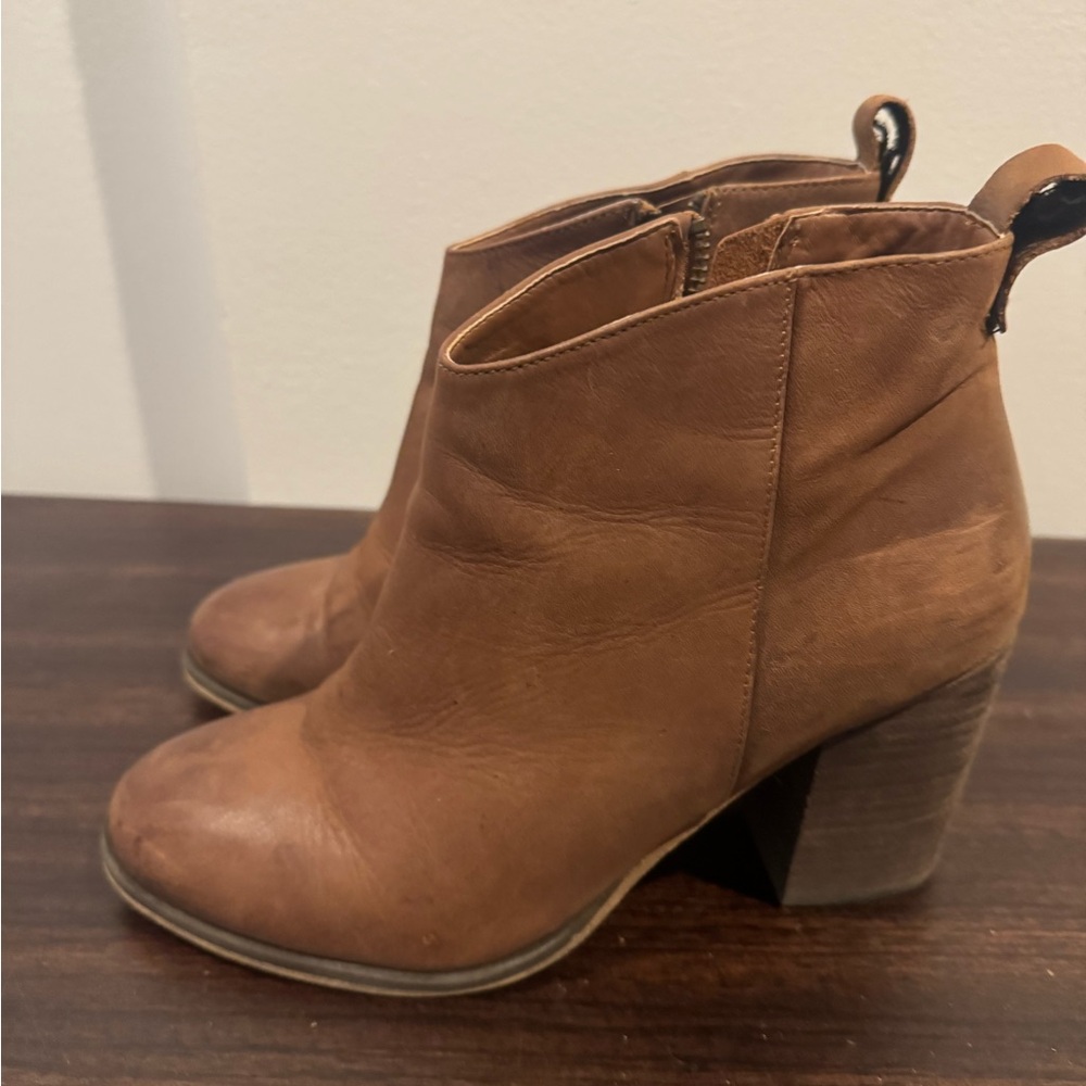 Nordstrom brand Brown Leather Ankle Boots